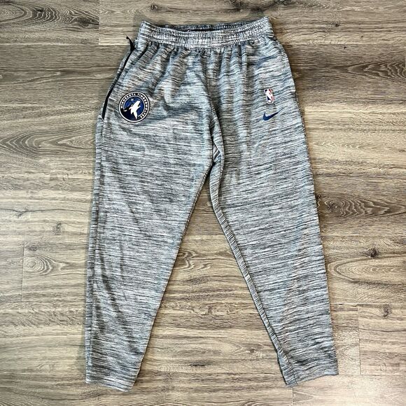 Nike Minnesota Timberwolves Warm-Up Pants Player Issued Gray Men's Size XL - Picture 1 of 12